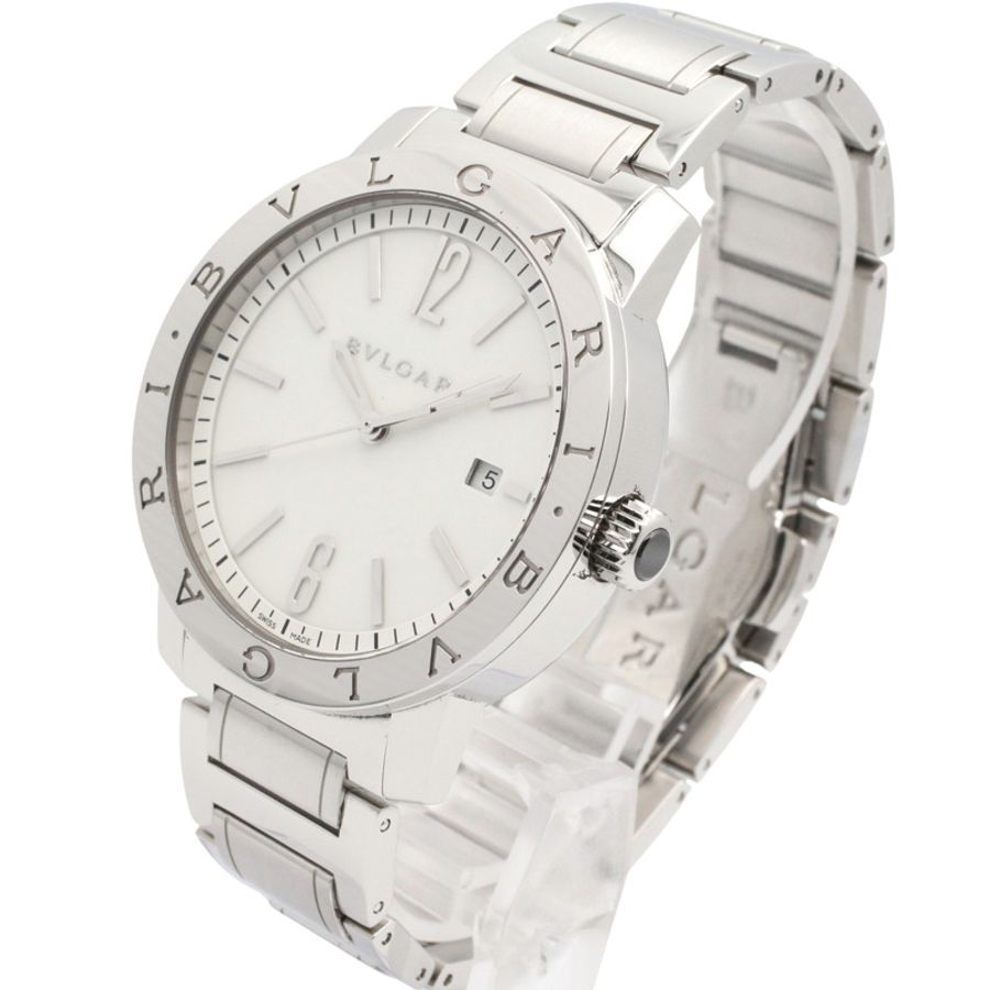 寶格麗 (Bulgari) BVLGARI 男士白色不鏽鋼腕錶 BB41S-1