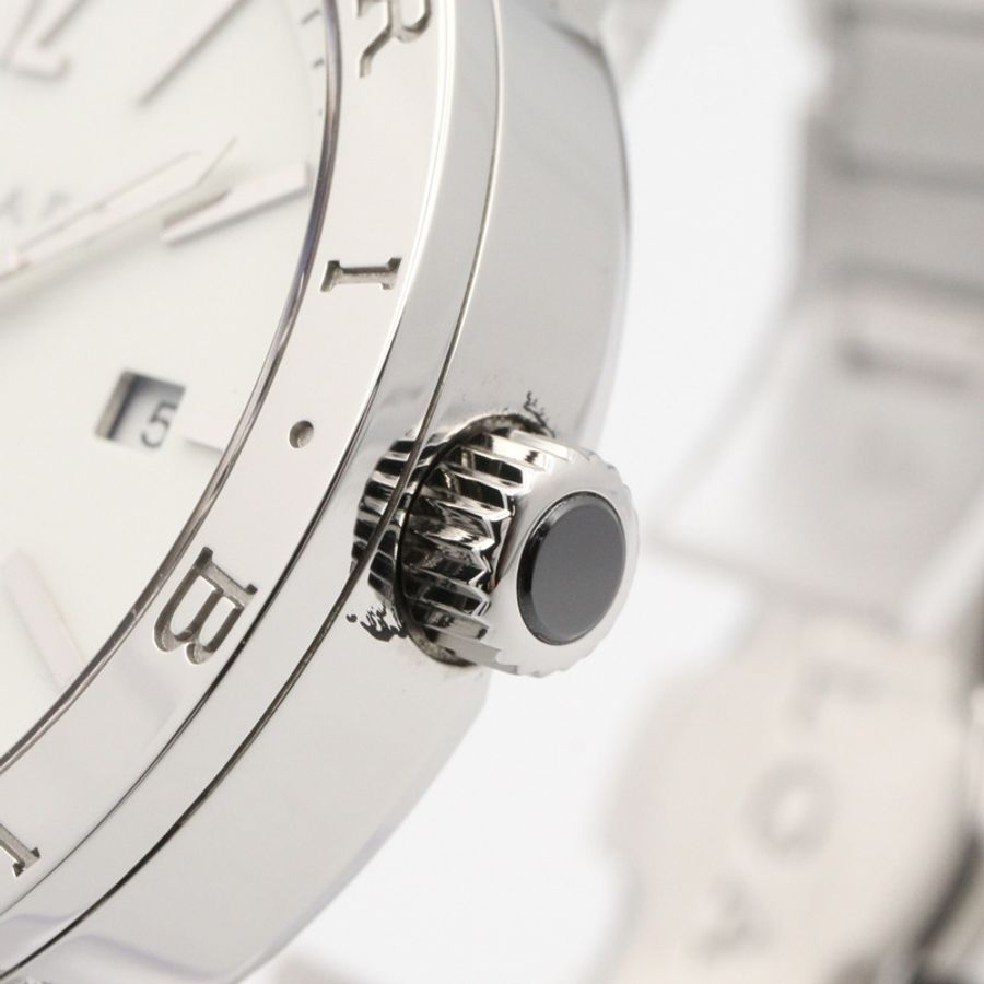 寶格麗 (Bulgari) BVLGARI 男士白色不鏽鋼腕錶 BB41S-5
