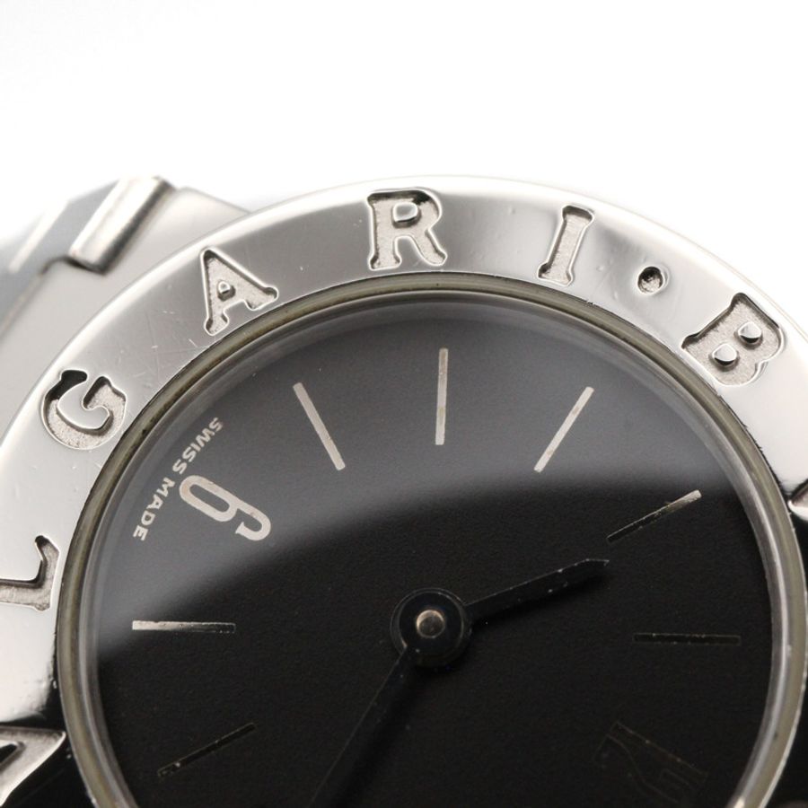 寶格麗 (Bulgari) BVLGARI 女士黑色不鏽鋼腕錶 BB23SS-8