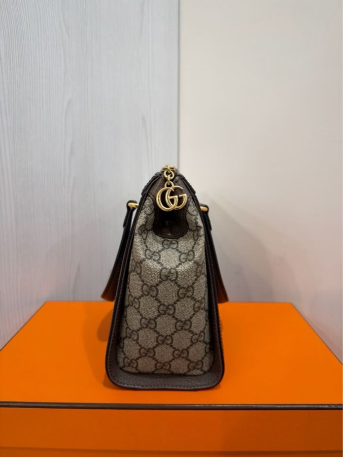 Gucci Ophidia 經典老花小托特包🈶長肩帶 🈶台灣購證-3