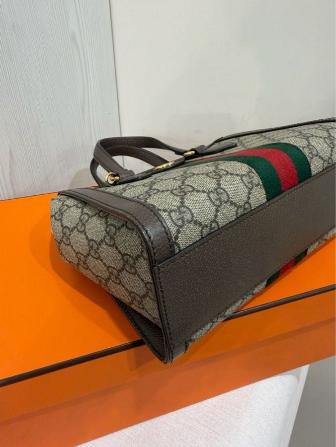 Gucci Ophidia 經典老花小托特包🈶長肩帶 🈶台灣購證-7