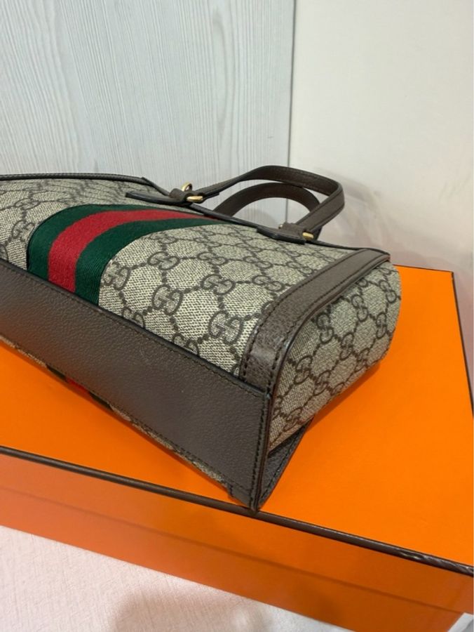 Gucci Ophidia 經典老花小托特包🈶長肩帶 🈶台灣購證-8