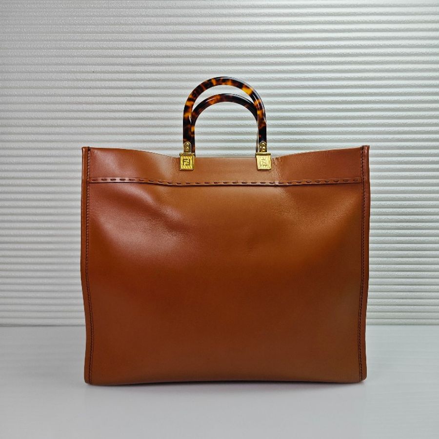 Fendi Sunshine 焦糖色購物袋手提包-1