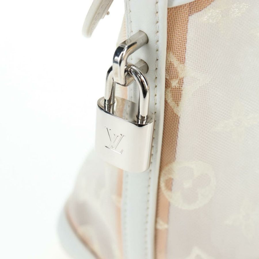 【日本直送】路易威登 Monogram Transparency Lockit Eastwest 白色 M40701 Auth ki6695M-8