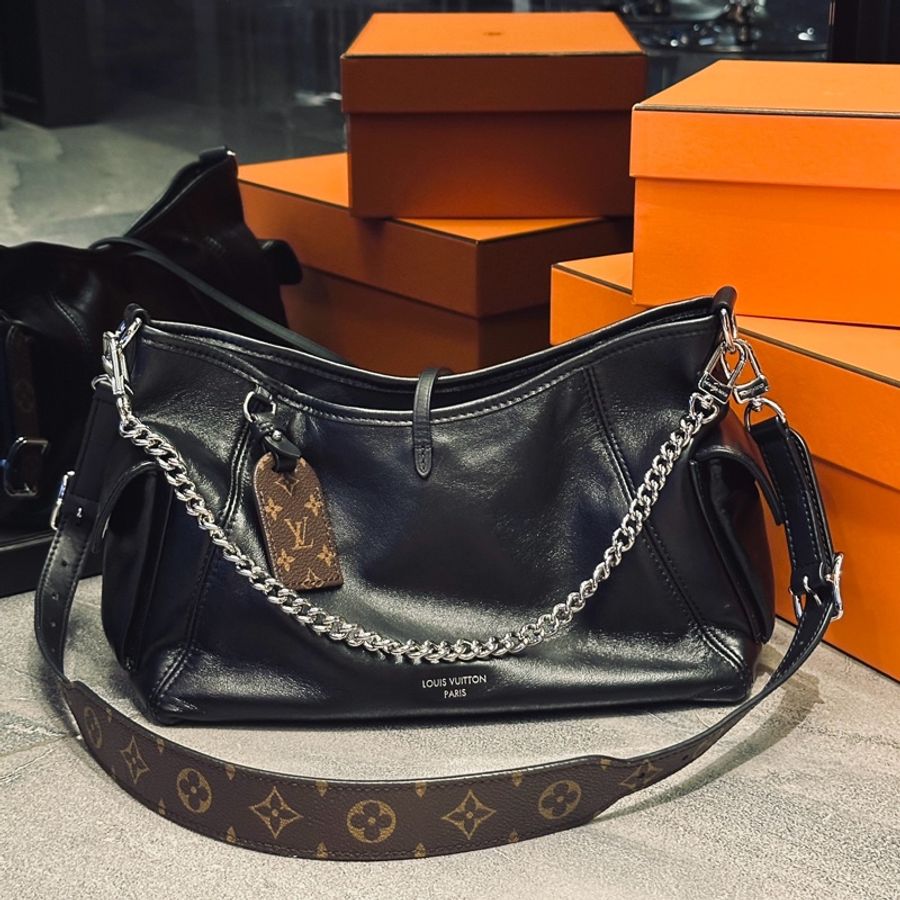 Lv carryall cargo pm 黑武士 芯片款 全新全配🈶台灣購證-0