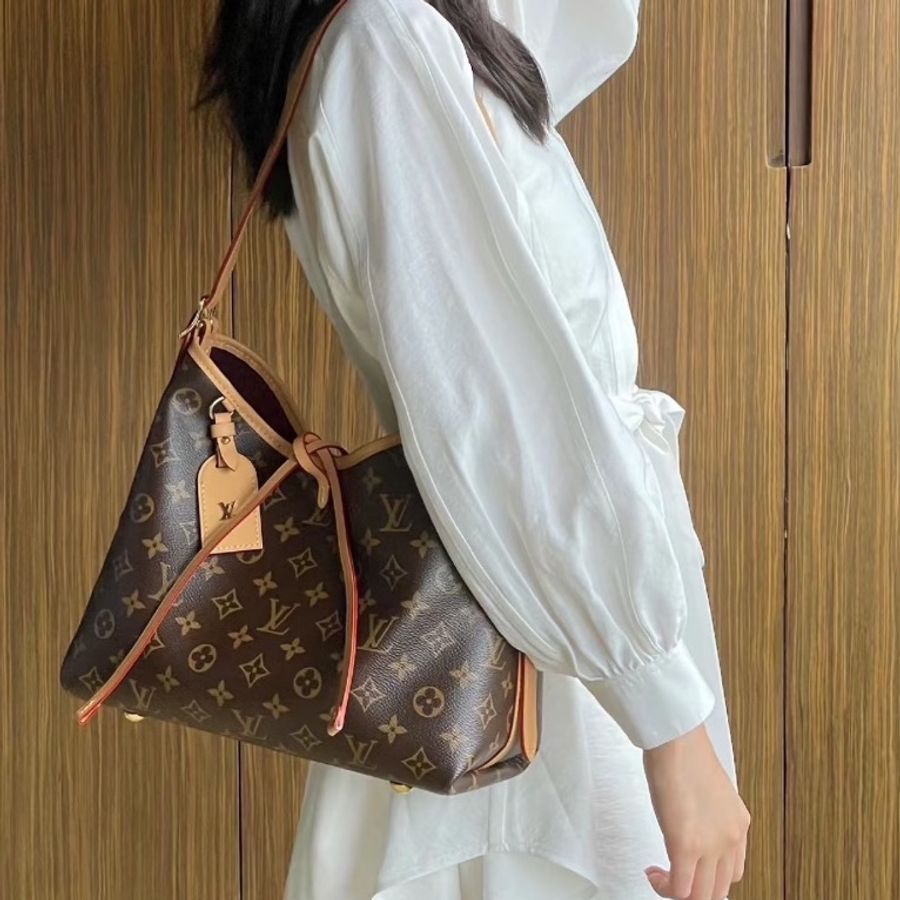 閒置全配🤎#LV #Carryall小號 #老花子母包 #晶片款-0