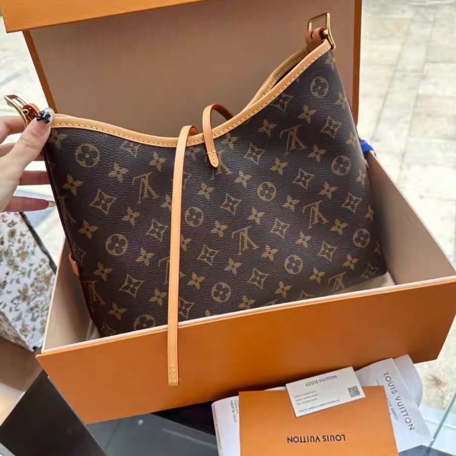 閒置全配🤎#LV #Carryall小號 #老花子母包 #晶片款-1