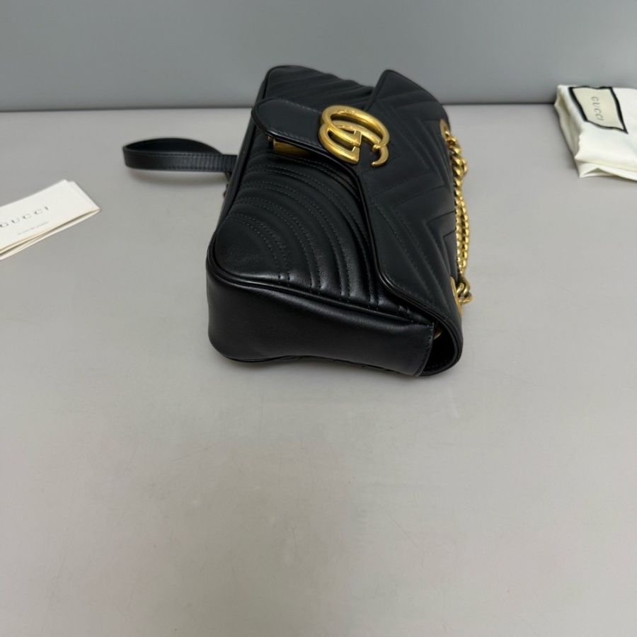 99新🖤#Gucci #marmont #馬蒙中號黑金 #購證塵袋-6
