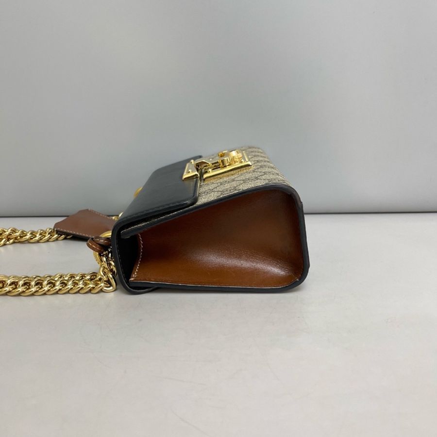 全新閒置🤎#Gucci #Padlock小號 #黑蓋老花月光寶盒 #購證-5