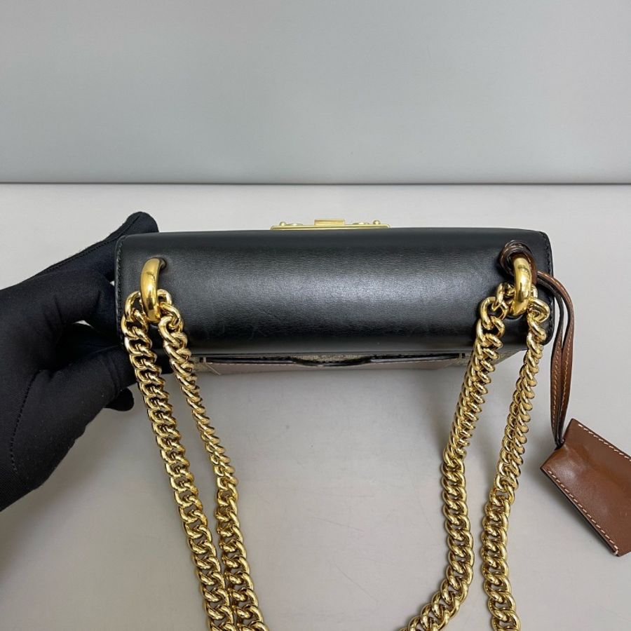 全新閒置🤎#Gucci #Padlock小號 #黑蓋老花月光寶盒 #購證-9