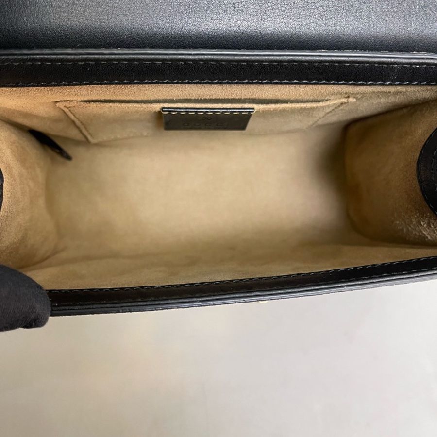 全新閒置🤎#Gucci #Padlock小號 #黑蓋老花月光寶盒 #購證-11