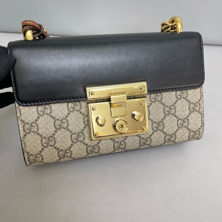 全新閒置🤎#Gucci #Padlock小號 #黑蓋老花月光寶盒 #購證-12