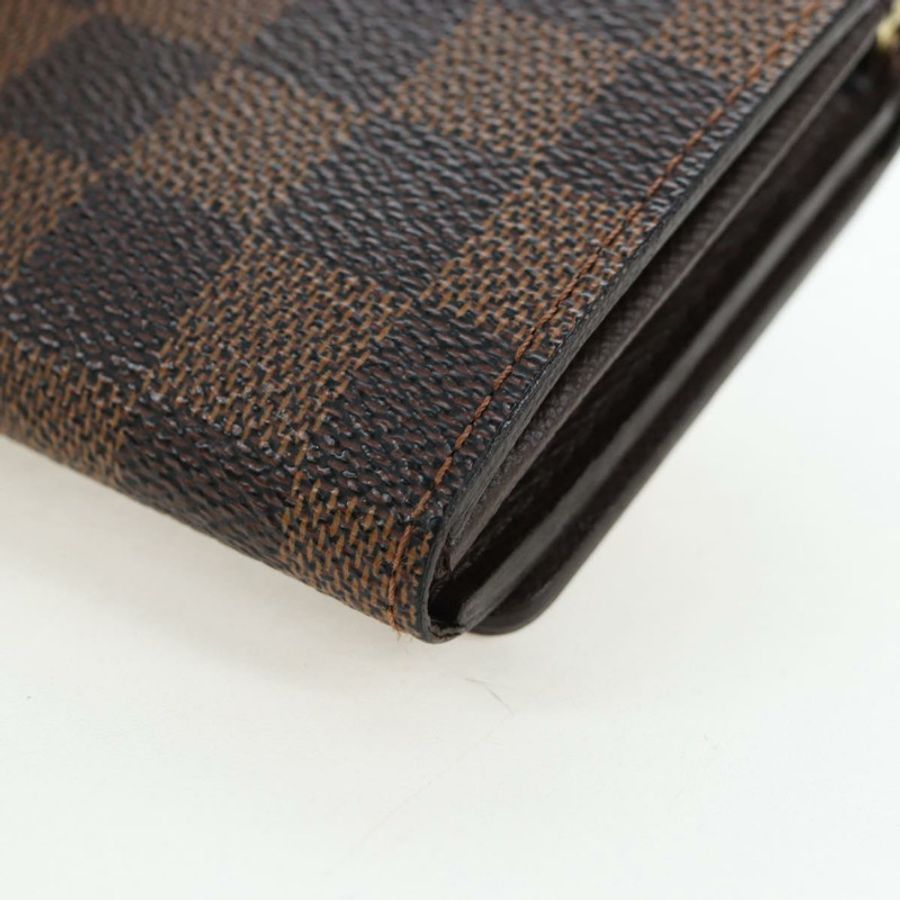 【日本直送】路易威登 Damier Ebene Porte Monnaie Billets Tresor N61730 LV 正品 am12062V-15