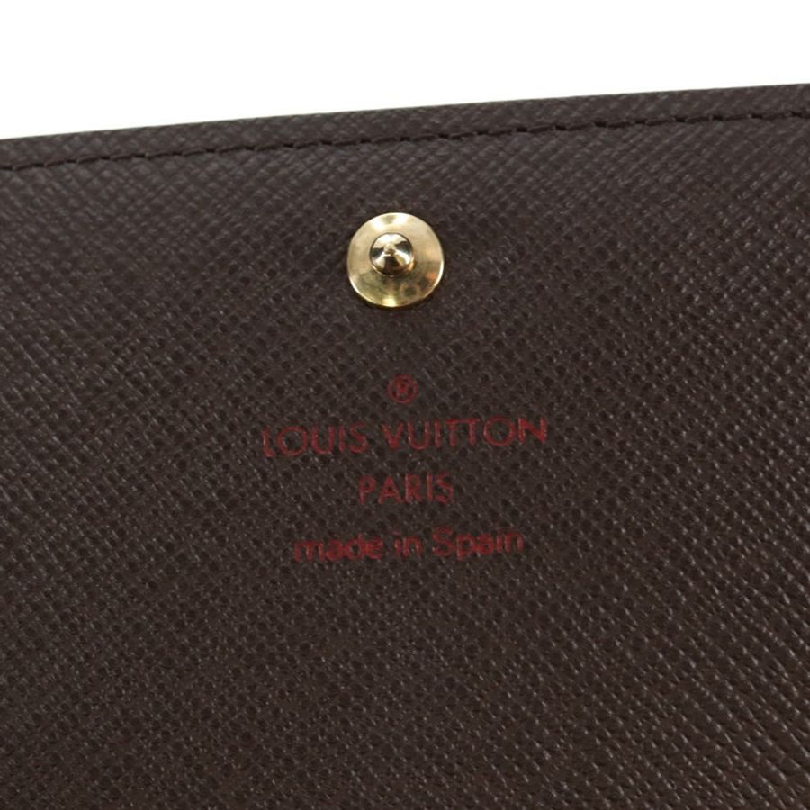 【日本直送】路易威登 Damier Ebene Porte Monnaie Billets Tresor N61730 LV 正品 am12062V-17