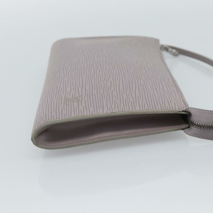 【日本直送】路易威登 Epi Pochette Accessoires 配件包 淡紫色 M52982 Auth ki6763V-3