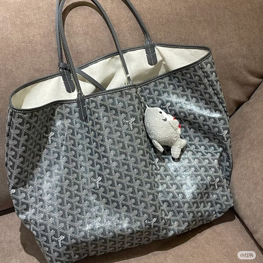 #配件齊全🈶購證 #全網最低💰 Goyard灰色tote pm爆款黃金尺寸 內裡超乾淨-4