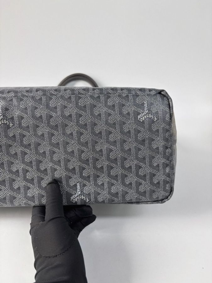 #配件齊全🈶購證 #全網最低💰 Goyard灰色tote pm爆款黃金尺寸 內裡超乾淨-13