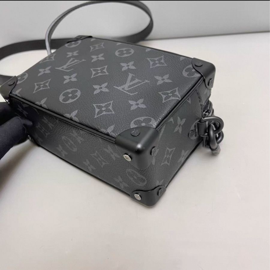 #99新閒置 #全套🈶購證 Lv soft Trunk黑色老花盒子斜挎包-16