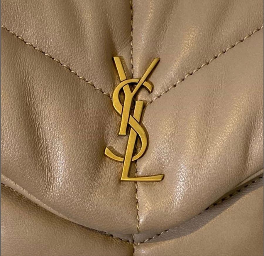 Saint Laurent YSL 聖羅蘭 雲朵手拿包奶茶色-8