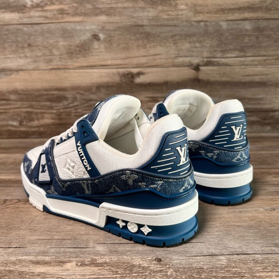 Louis Vuitton路易威登 trainer 白藍牛仔 37.5碼-3