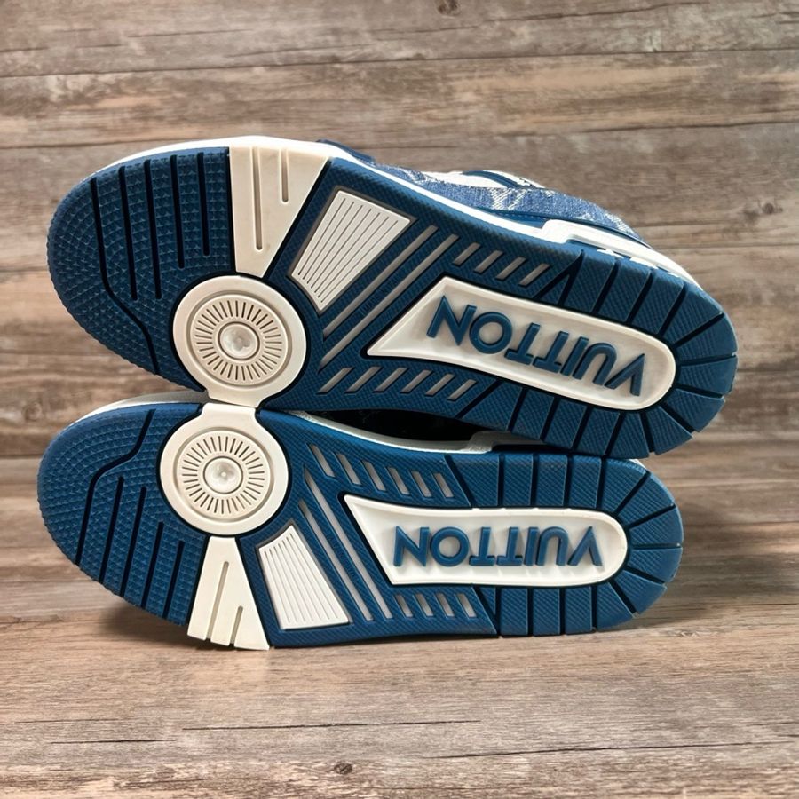 Louis Vuitton路易威登 trainer 白藍牛仔 37.5碼-5