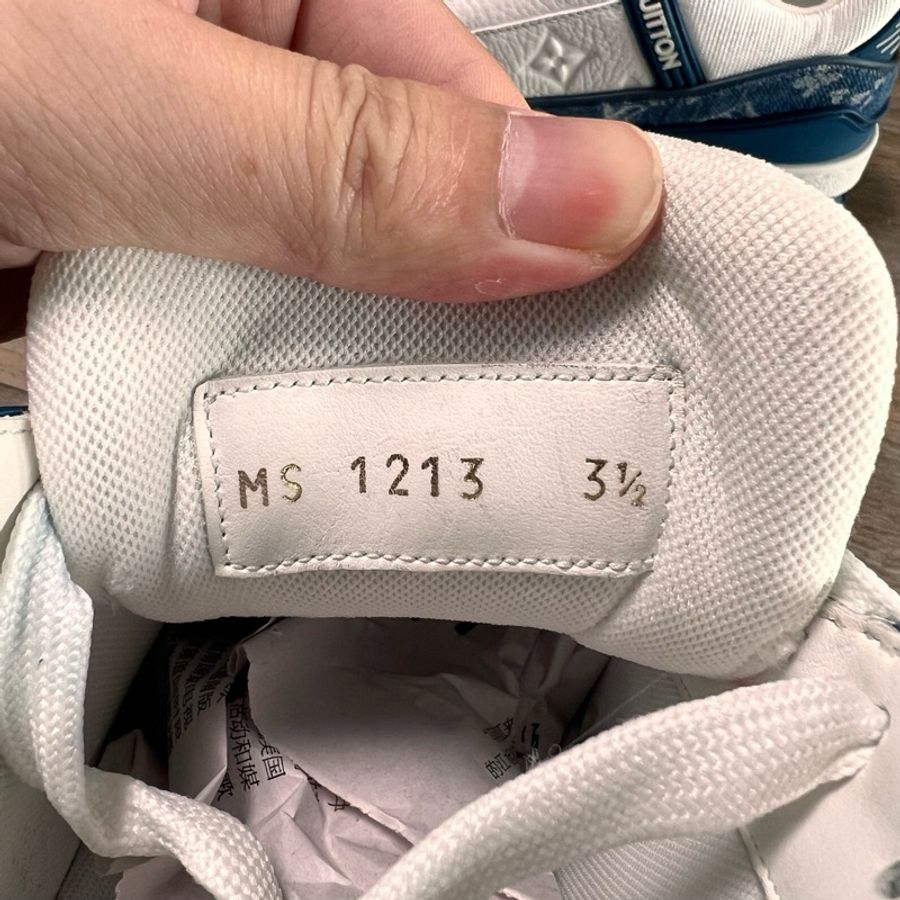 Louis Vuitton路易威登 trainer 白藍牛仔 37.5碼-6