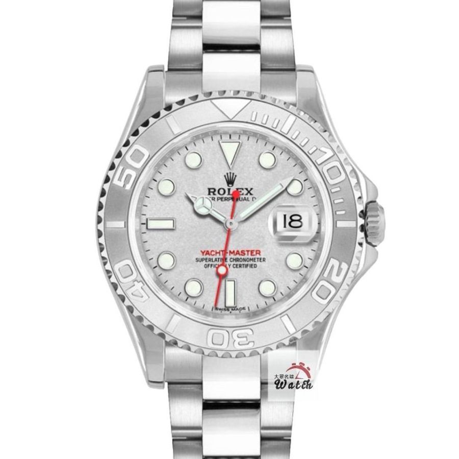 【大眾名錶】ROLEX勞力士 169622 Yacht-Master 停產款 遊艇女錶 鉑金小遊艇 大眾名錶B1479-0