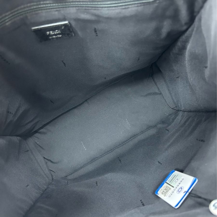 【近新閒置品】Fendi 迷彩 小怪獸 PVC拼皮 琴譜手提包-7