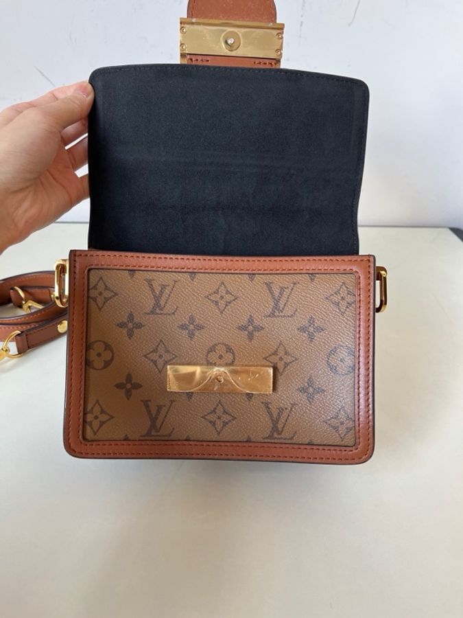 Louis Vuitton 路易威登 老花達芙妮小號 有肩帶 尺寸:19.5*16*9。-7