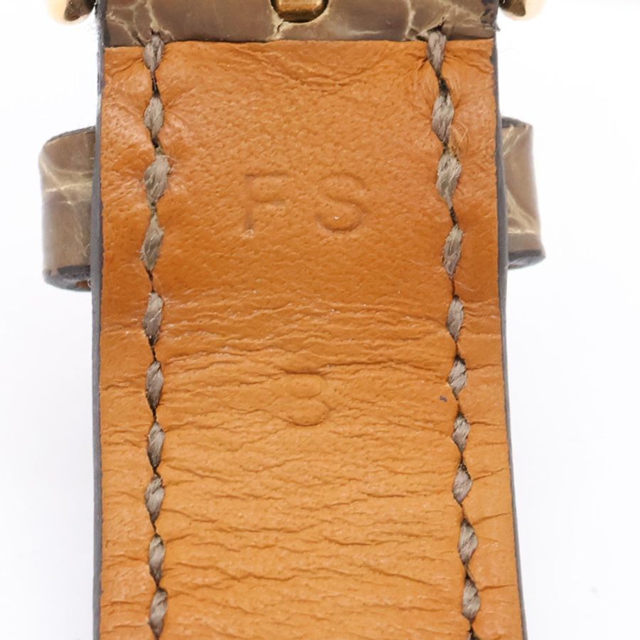 Heure H 腕錶 白色錶面 棕色鱷魚皮錶帶【HERMES 愛馬仕】 HH1.202b-9