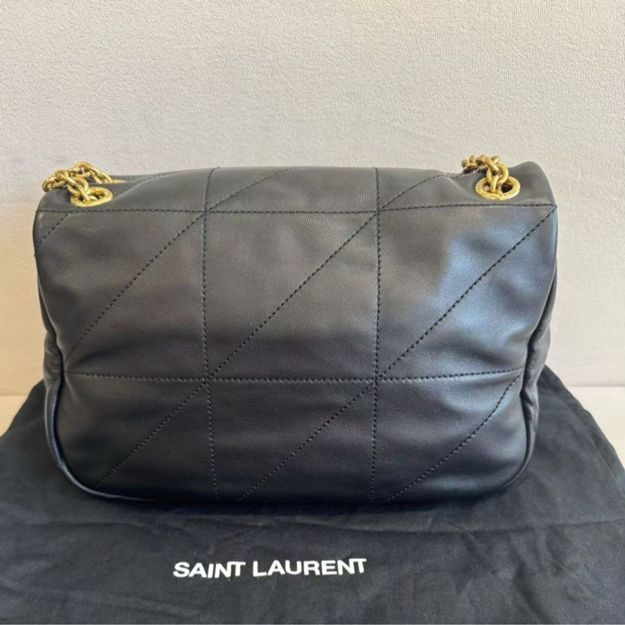 99新Ysl 聖羅蘭 黑金小號Jamie 鏈條包 尺寸25x16 超級軟糯小羊皮 有塵袋-1