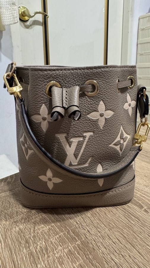 Louis Vuitton Nano Noé Bicolor Monogram Empreinte(奶茶灰-0
