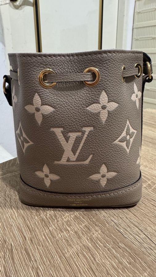 Louis Vuitton Nano Noé Bicolor Monogram Empreinte(奶茶灰-1