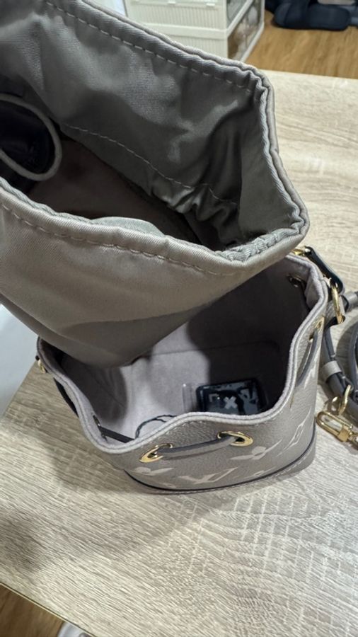 Louis Vuitton Nano Noé Bicolor Monogram Empreinte(奶茶灰-4