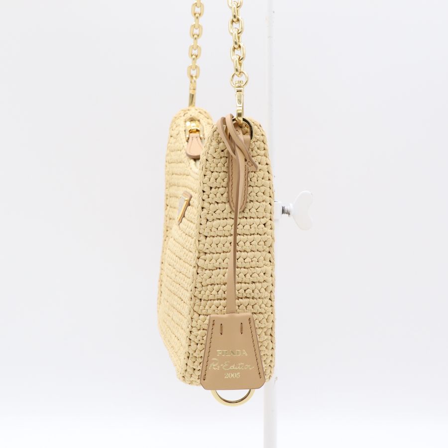 Prada 普拉達 Re-edition 三合一 Hobo 草編 單肩包 斜挎包-3