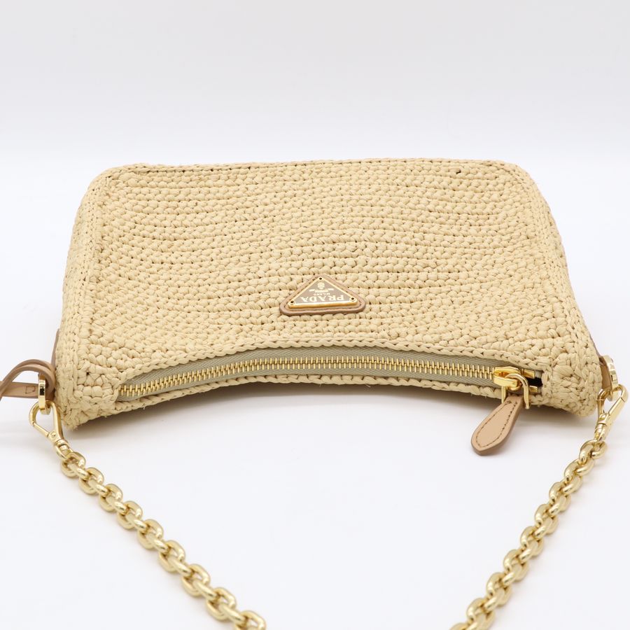 Prada 普拉達 Re-edition 三合一 Hobo 草編 單肩包 斜挎包-5