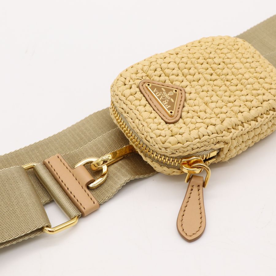 Prada 普拉達 Re-edition 三合一 Hobo 草編 單肩包 斜挎包-12