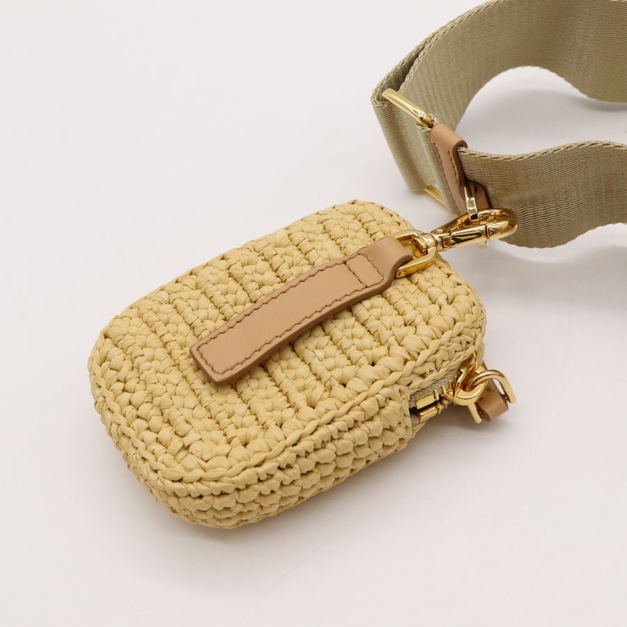 Prada 普拉達 Re-edition 三合一 Hobo 草編 單肩包 斜挎包-14