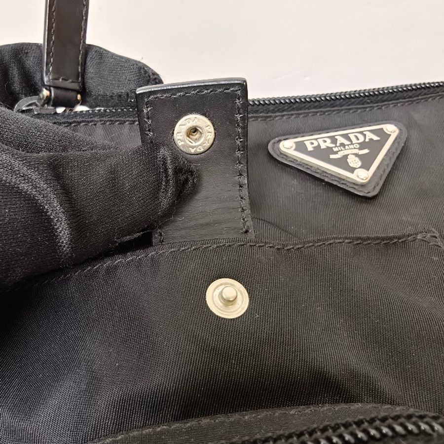 ㊣✨PRADA✨普拉達 黑色 帆布 三角標 口袋 腰包 胸包 肩背包 /二手包/二手精品/保證正品🌳二手樹屋🌳-14