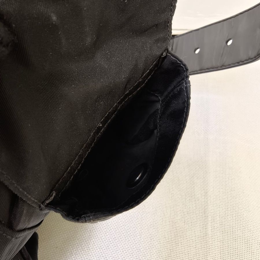 ㊣✨PRADA✨普拉達 黑色 帆布 三角標 口袋 腰包 胸包 肩背包 /二手包/二手精品/保證正品🌳二手樹屋🌳-21