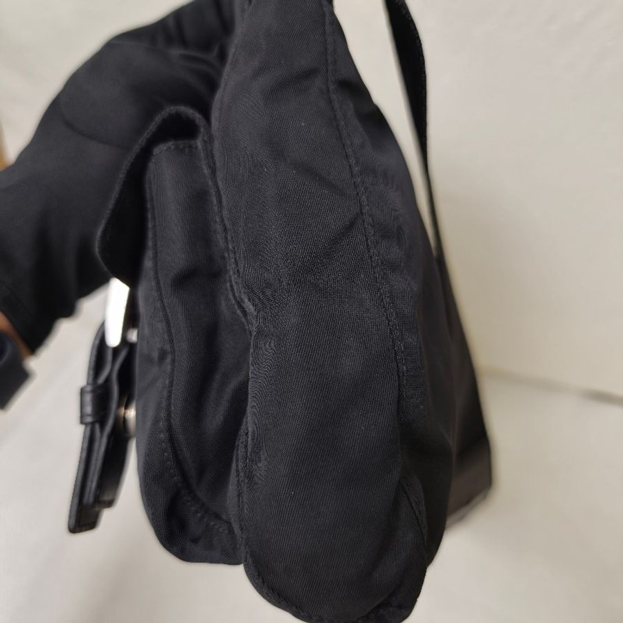 ㊣✨PRADA✨普拉達 黑色 帆布 三角標 口袋 腰包 胸包 肩背包 /二手包/二手精品/保證正品🌳二手樹屋🌳-25