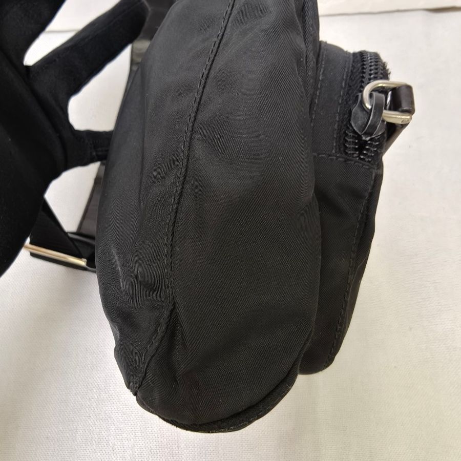 ㊣✨PRADA✨普拉達 黑色 帆布 三角標 口袋 腰包 胸包 肩背包 /二手包/二手精品/保證正品🌳二手樹屋🌳-30