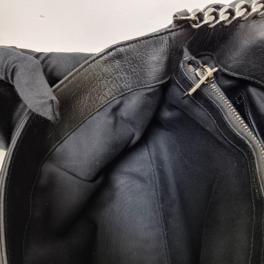 ㊣✨YSL✨SAINT LAURENT 聖羅蘭 West Hollywood 黑色 牛皮 鱷魚壓紋 仿舊銀 鏈條 肩背包 斜背包/二手精品/二手包🌳二手樹屋🌳-61