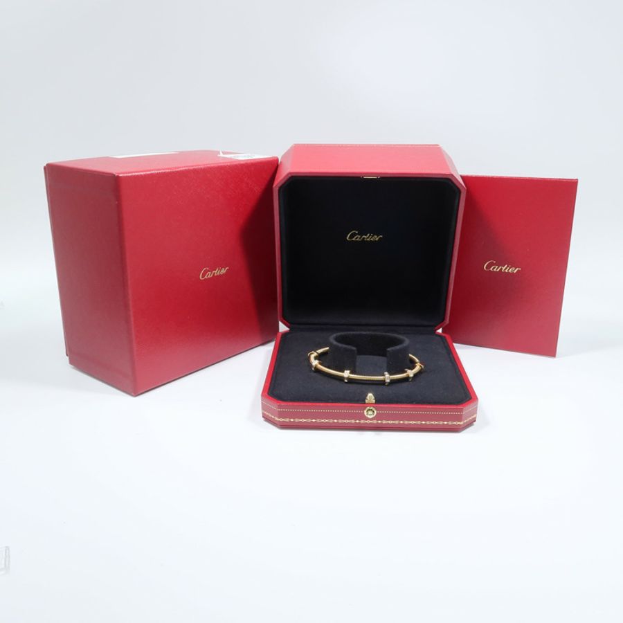 CARTIER 18K玫瑰金Ecrou DE Cartier Bracelet鑽石手鏈-6