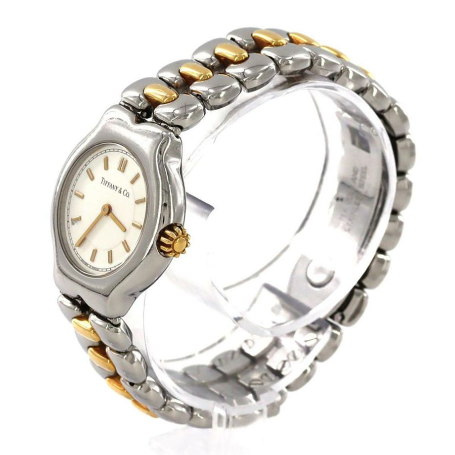 蒂芙尼 (Tiffany & Co.) Tesolo 組合 L0112 SSxGP 石英錶-1