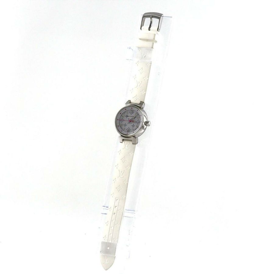 路易威登 Tambour Monogram QA115 SS 石英腕錶-1