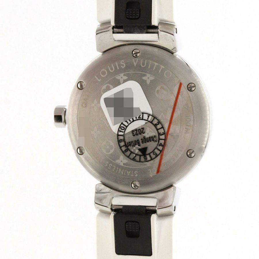 路易威登 Tambour Monogram QA115 SS 石英腕錶-4