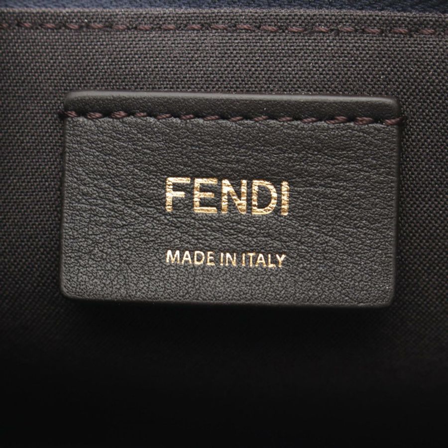 FENDI Vanity FF 植絨牛仔斜背包 8BS108AVR6F1UJW 布料皮革 全新-3