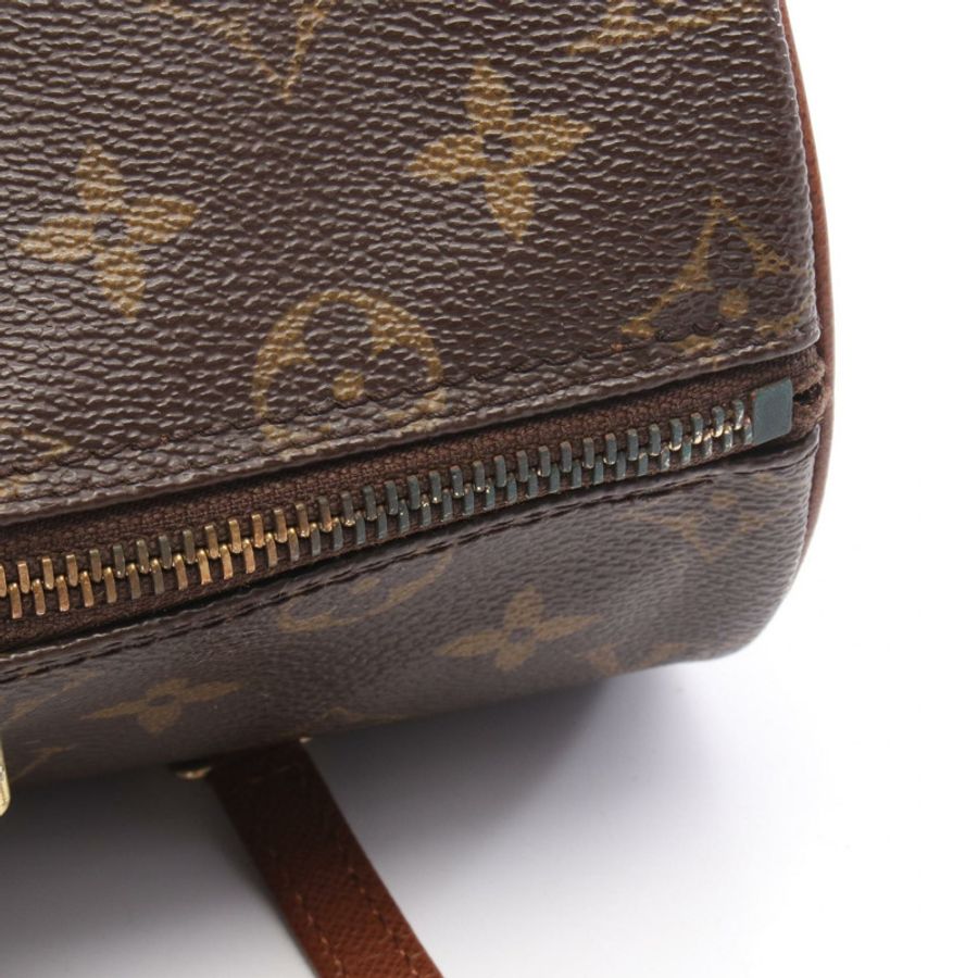 路易威登 Papillon 26 Monogram 舊手提包 M51366 PVC塗層帆布皮革棕色二手女士-5