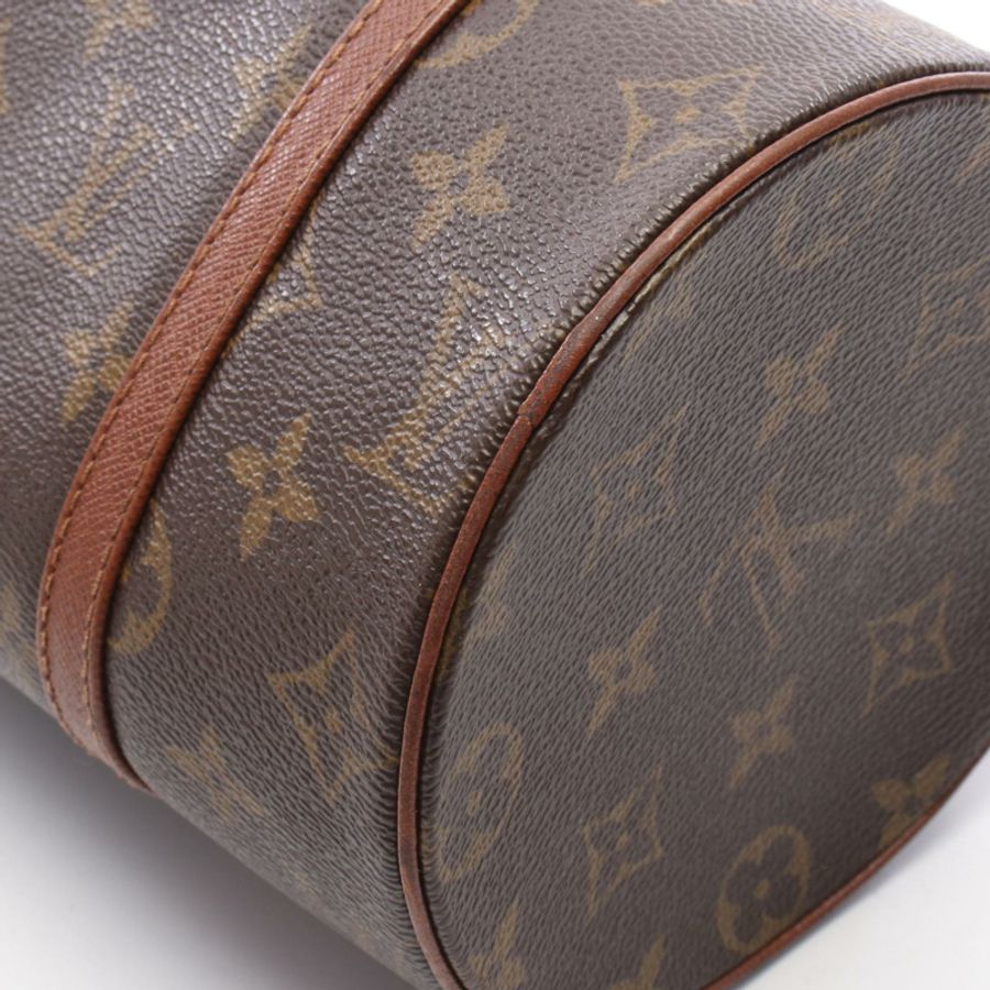 路易威登 Papillon 26 Monogram 舊手提包 M51366 PVC塗層帆布皮革棕色二手女士-7